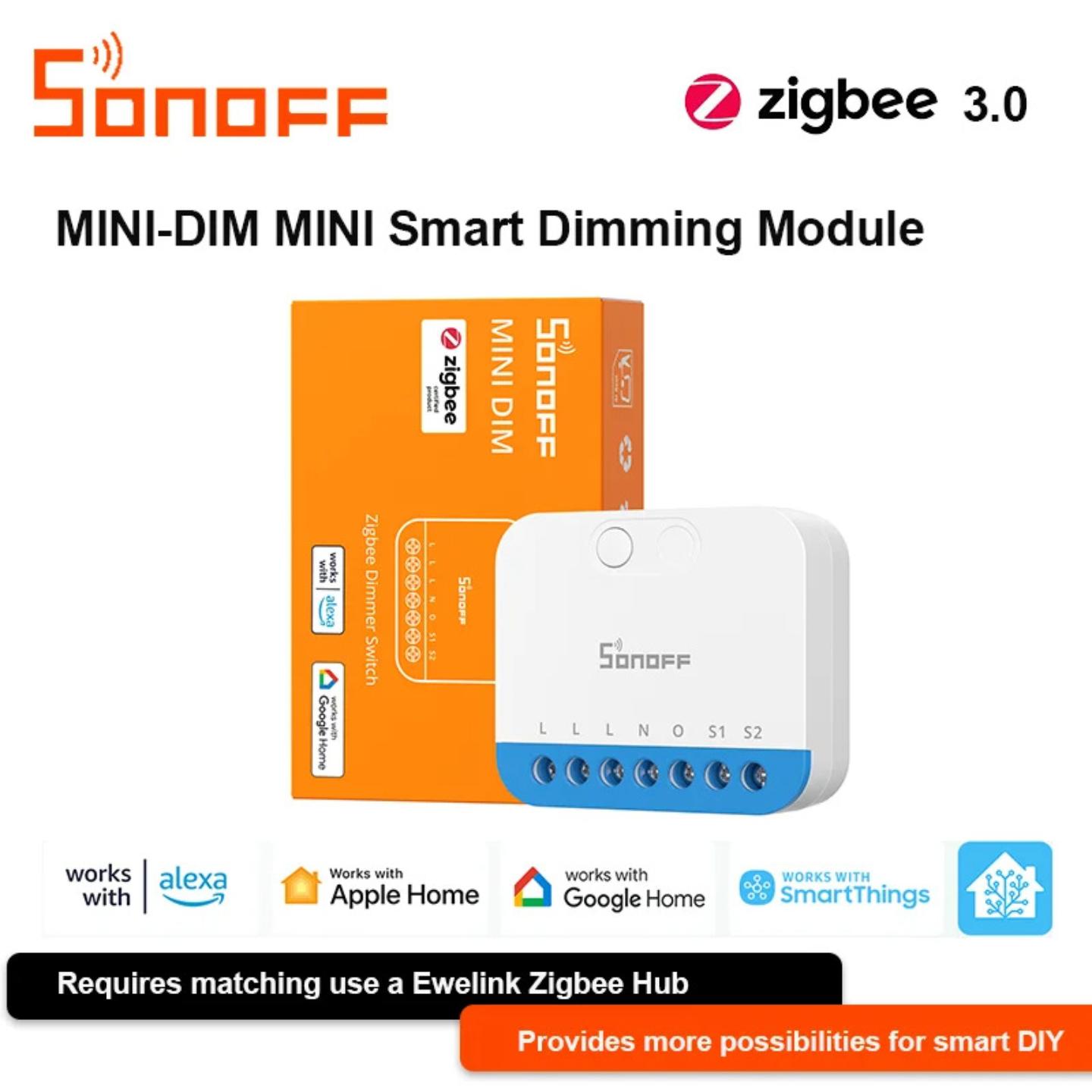 Sonoff - SONOFF Sakelar Pintar Zigbee MINI-ZBDIM, Peredup