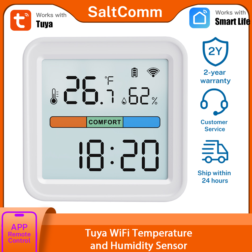 Tuya Smart - Tuya Sensor Suhu dan Kelembapan WiFi