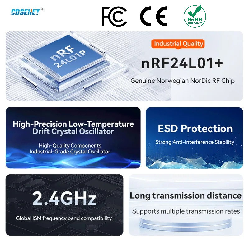 Smart Home Module Iot - 2 Buah NRF24L01 + PA LNA
