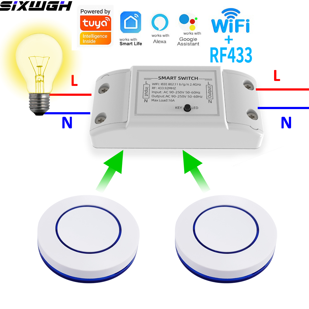 Smart Relay Tuya - 16A WiFi Tuya Smart Switch Sakelar