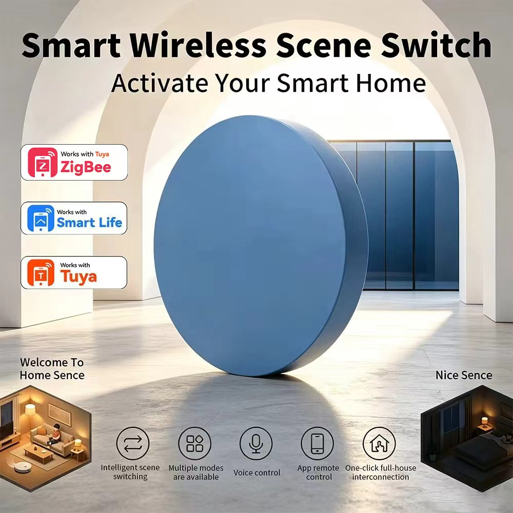 Home Assistant Tuya - Tombol Pintar Zigbee untuk Pengaturan Adegan,
