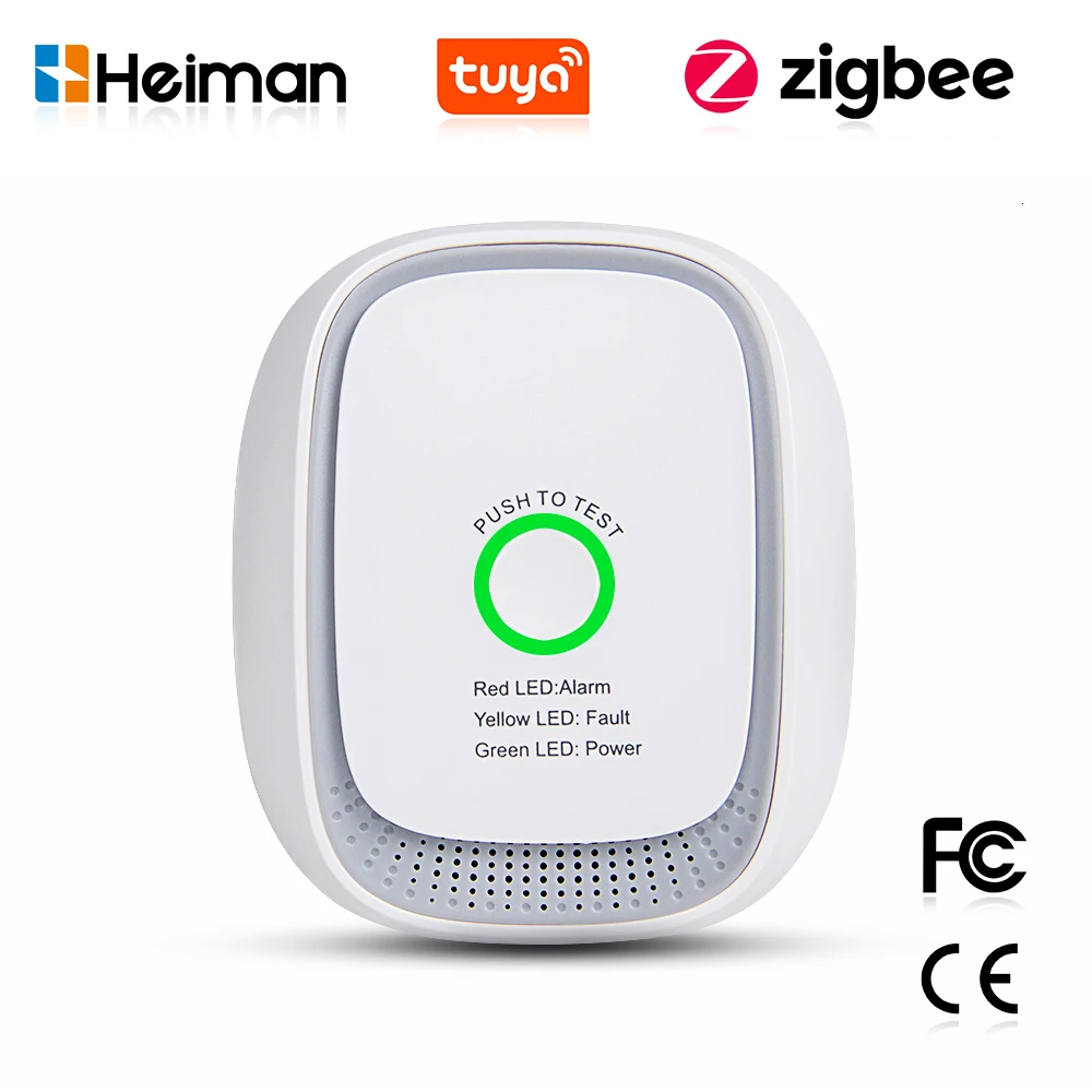 HEIMAN Zigbee Tuya Sensor Gas  - Tuya Smart ulasan dan harga