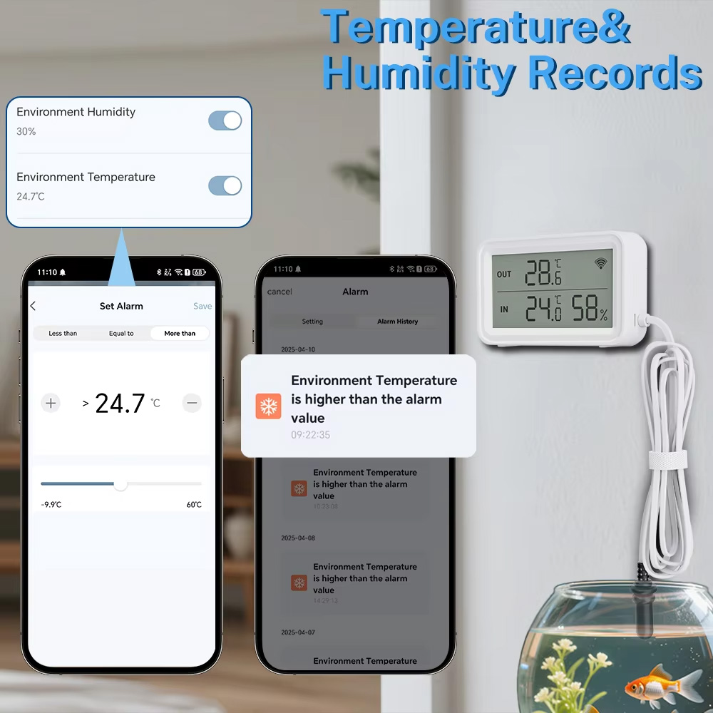 Sensor Suhu Kelembaban Ekstern - Tuya Smart ulasan dan harga