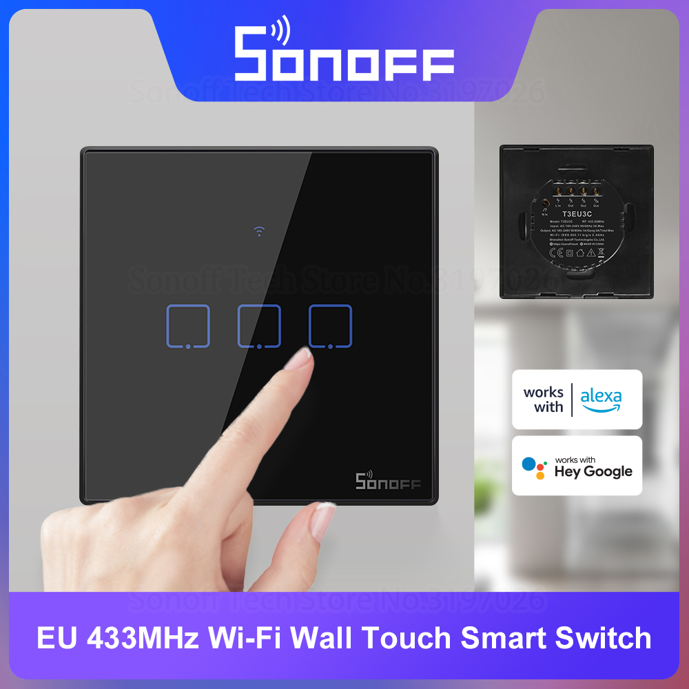 SONOFF T3EU Remote Control 433 - Sonoff Basic ulasan dan harga
