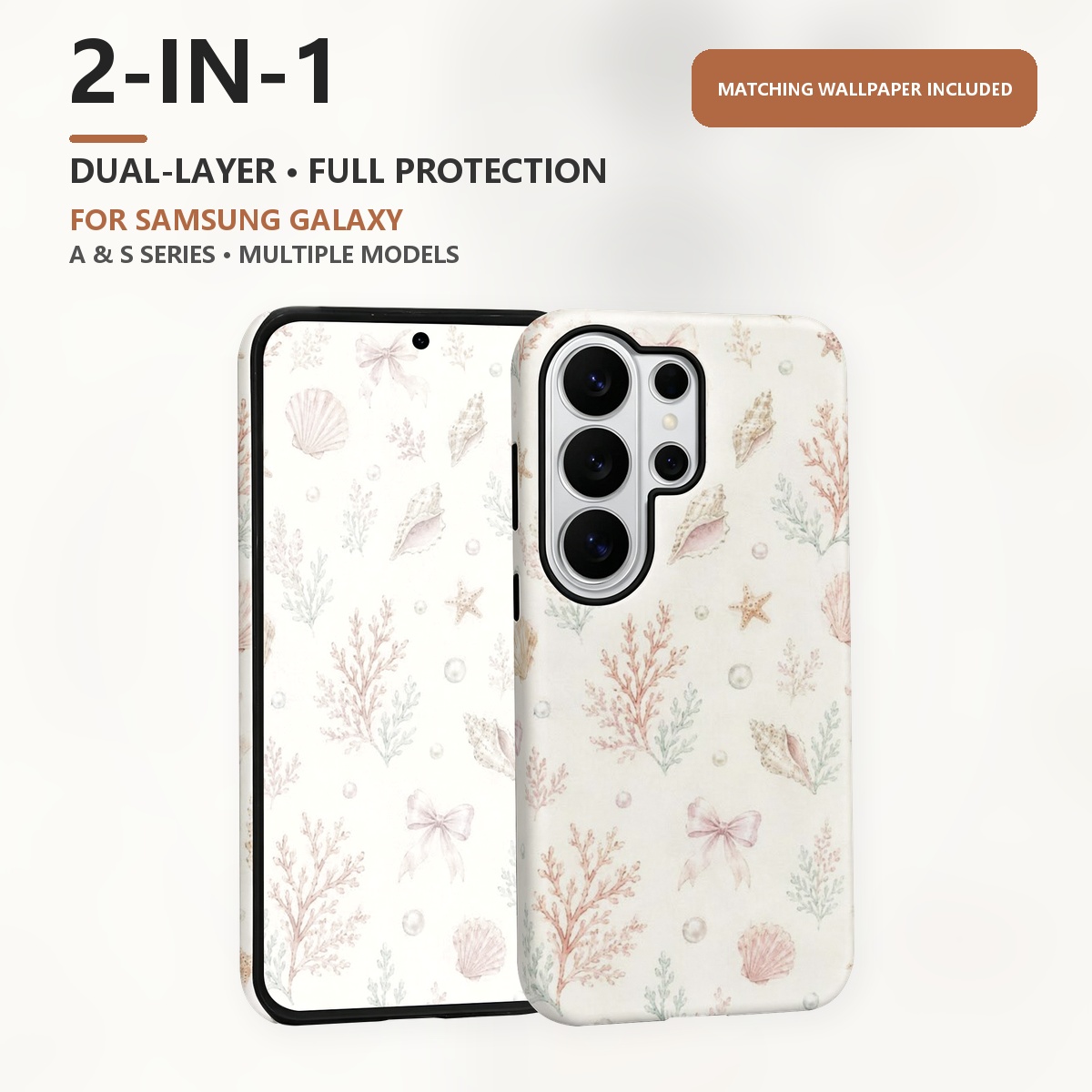Casing Ponsel Dua Lapis 2-in-1 - Shelly ulasan dan harga