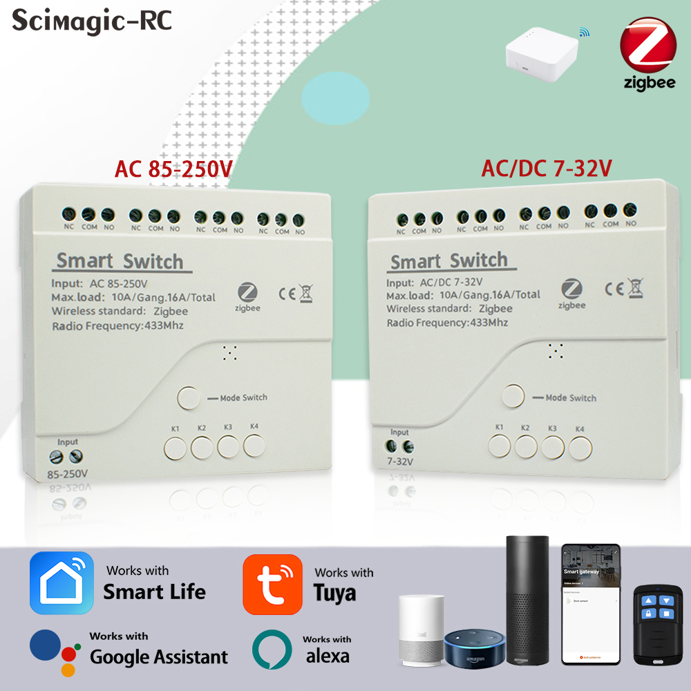 Modul Relay Rumah Pintar Zigbe - Home Assistant Tuya ulasan dan harga