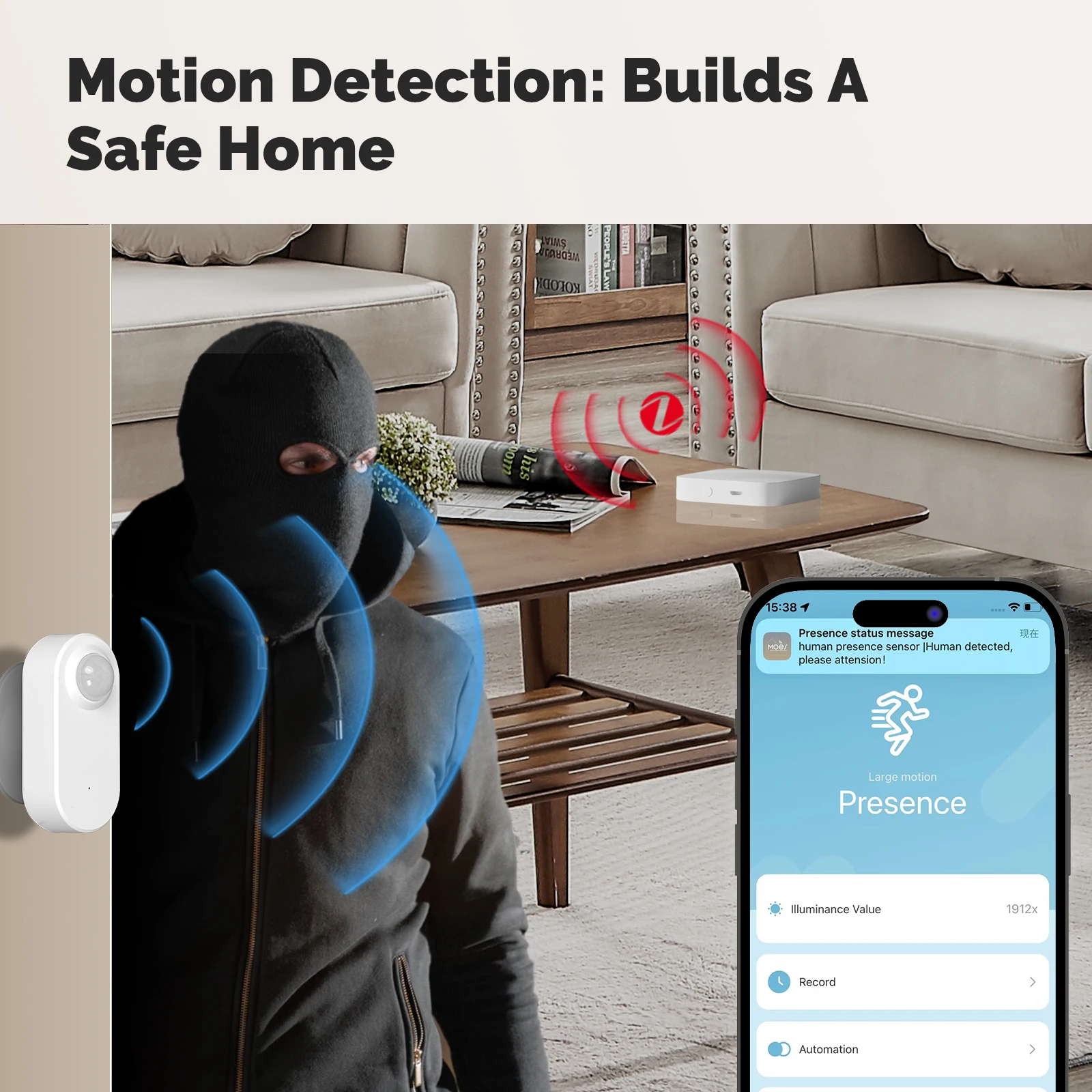 MOES Tuya ZigBee Sensor PIR Ke - Tasmota ulasan dan harga