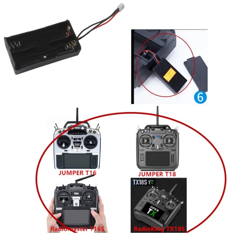 Kotak Baterai RadioMaster TX16 - Shelly Plug ulasan dan harga