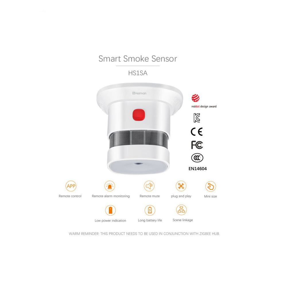 Tuya Smart Zigbee Detektor Asa - Home Assistant Tuya ulasan dan harga