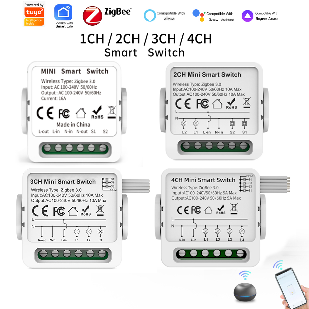 Tuya Zigbee 3.0 Smart Switch 1 - Smart Relay Tuya ulasan dan harga
