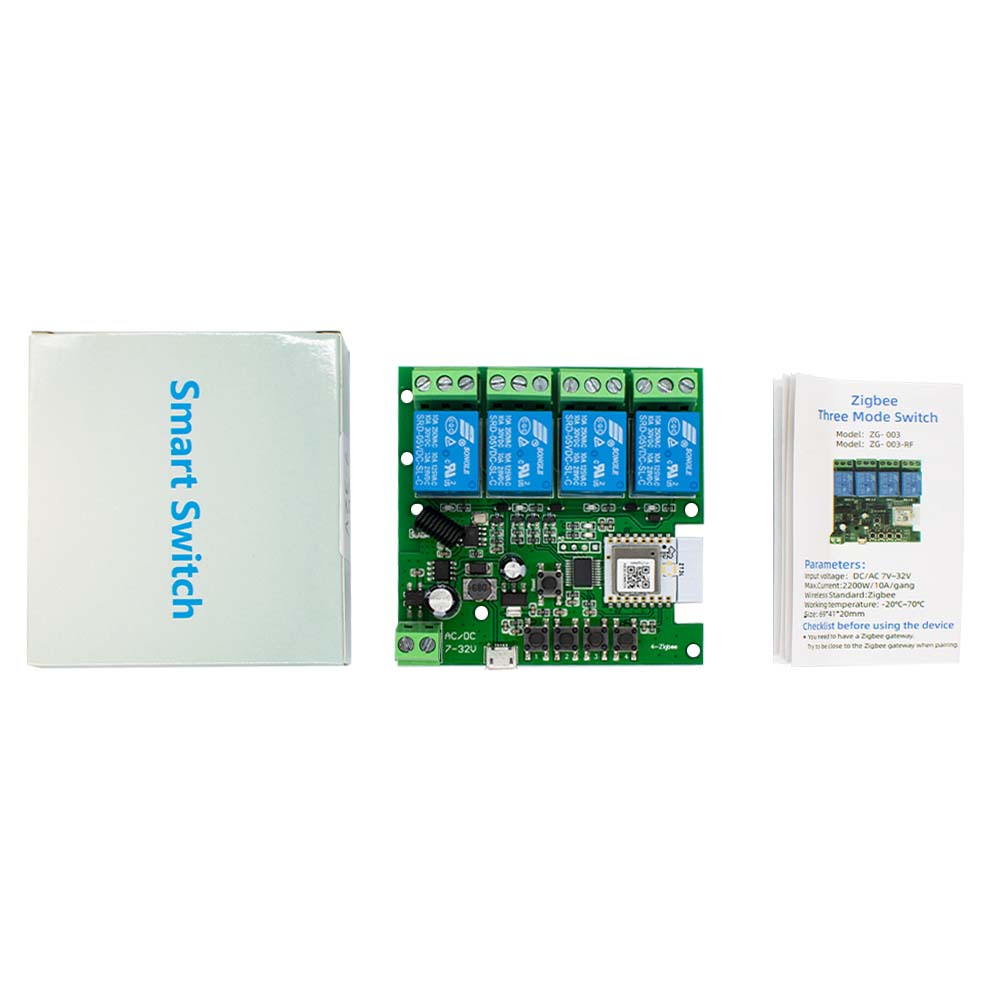 4CH Zigbee 3.0 Smart Home Rela - Tuya 4 Channel ulasan dan harga