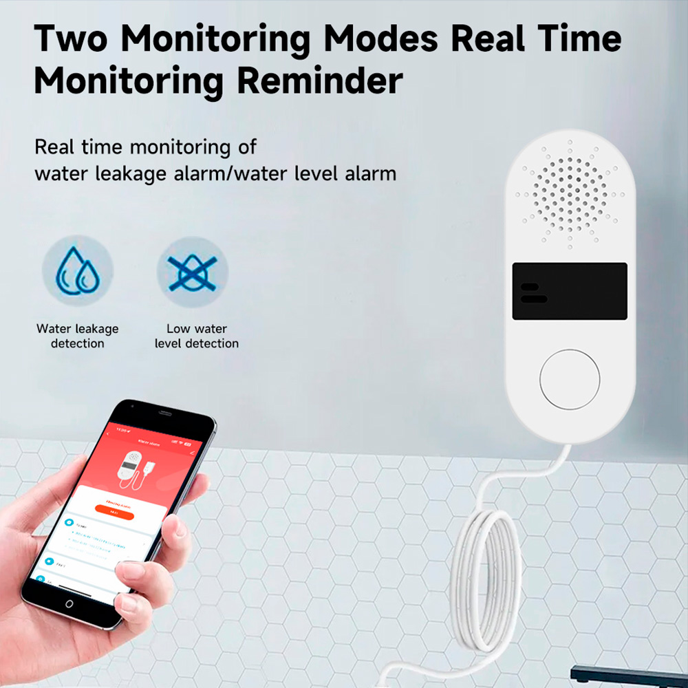 Tuya detektor kebocoran air Wi - Home Assistant Tuya ulasan dan harga