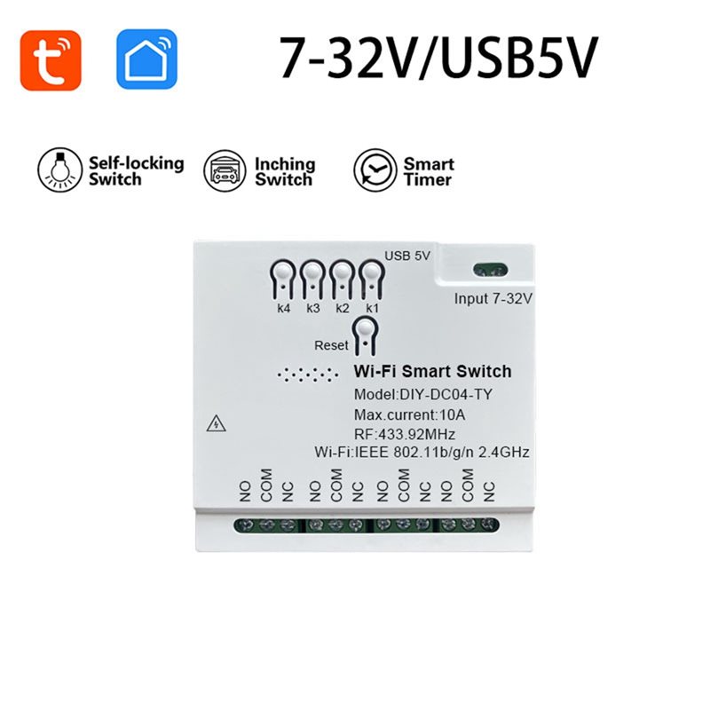 Modul Saklar Pintar 4 Saluran  - Tuya 4 Channel ulasan dan harga
